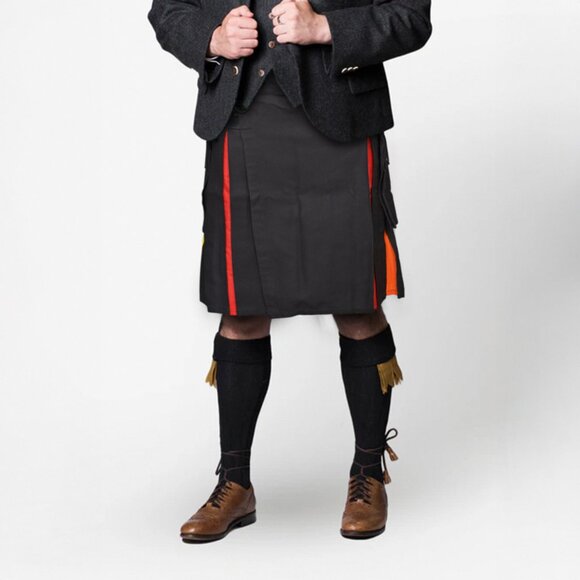 Men’s Rainbow Hybrid Utility Kilt  Cargo Style, Christmas & Boxing Day Gift - Picture 8 of 10